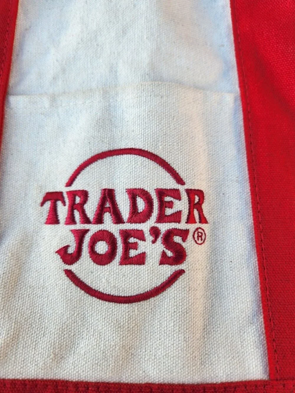 Trader Joe's Red Mini Tote Canvas Bag Trader Joes Red Grocery Bags Excellent use